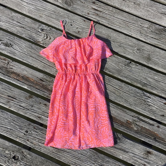 Spring Tiger zebra Barbiecore Lilly Pulitzer Dress animal print pink orange - Picture 1 of 8